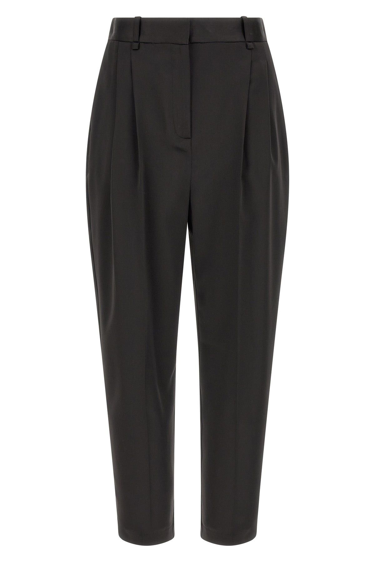elisabetta franchi cropped pants define an essential silhouette through a rigoro