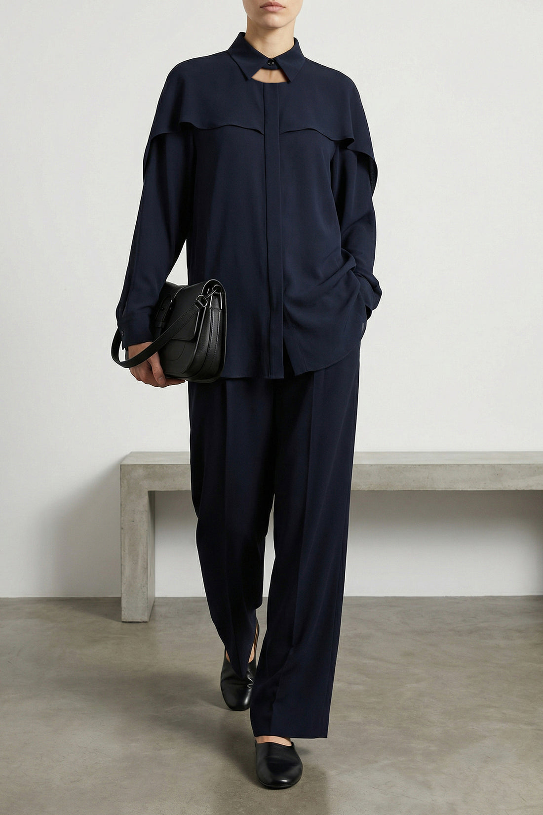 FABIANA FILIPPI 38 viscose fluid effect pants