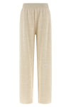 cotton blend and viscose trousers woven