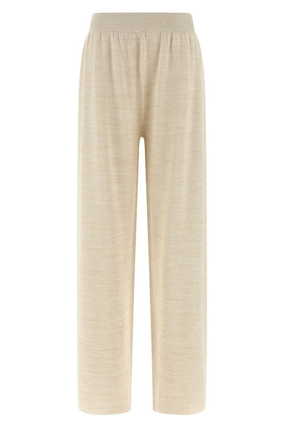 cotton blend and viscose trousers woven