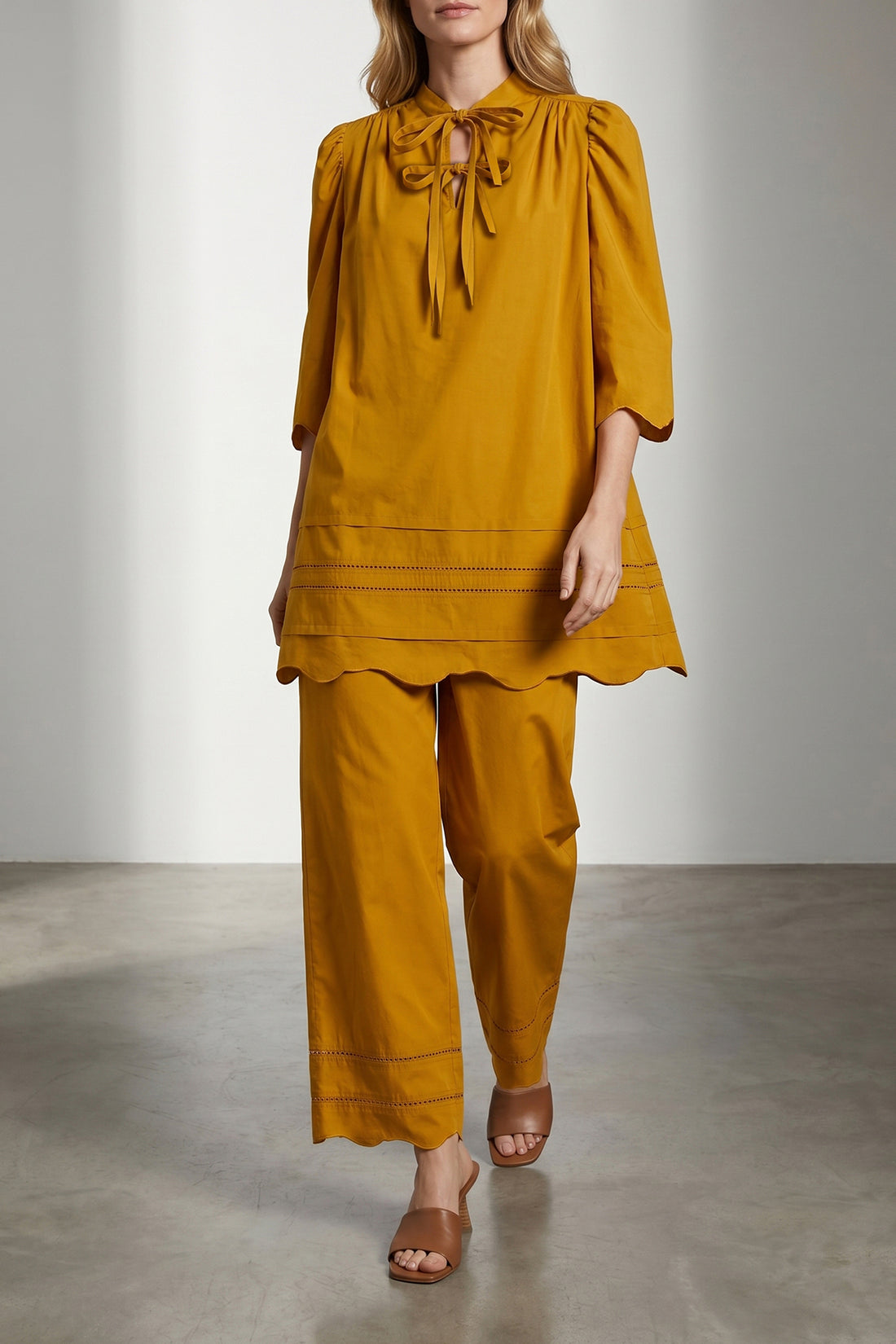FABIANA FILIPPI 38 light cotton poplin pants