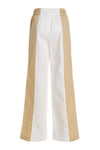 two-color cotton pants