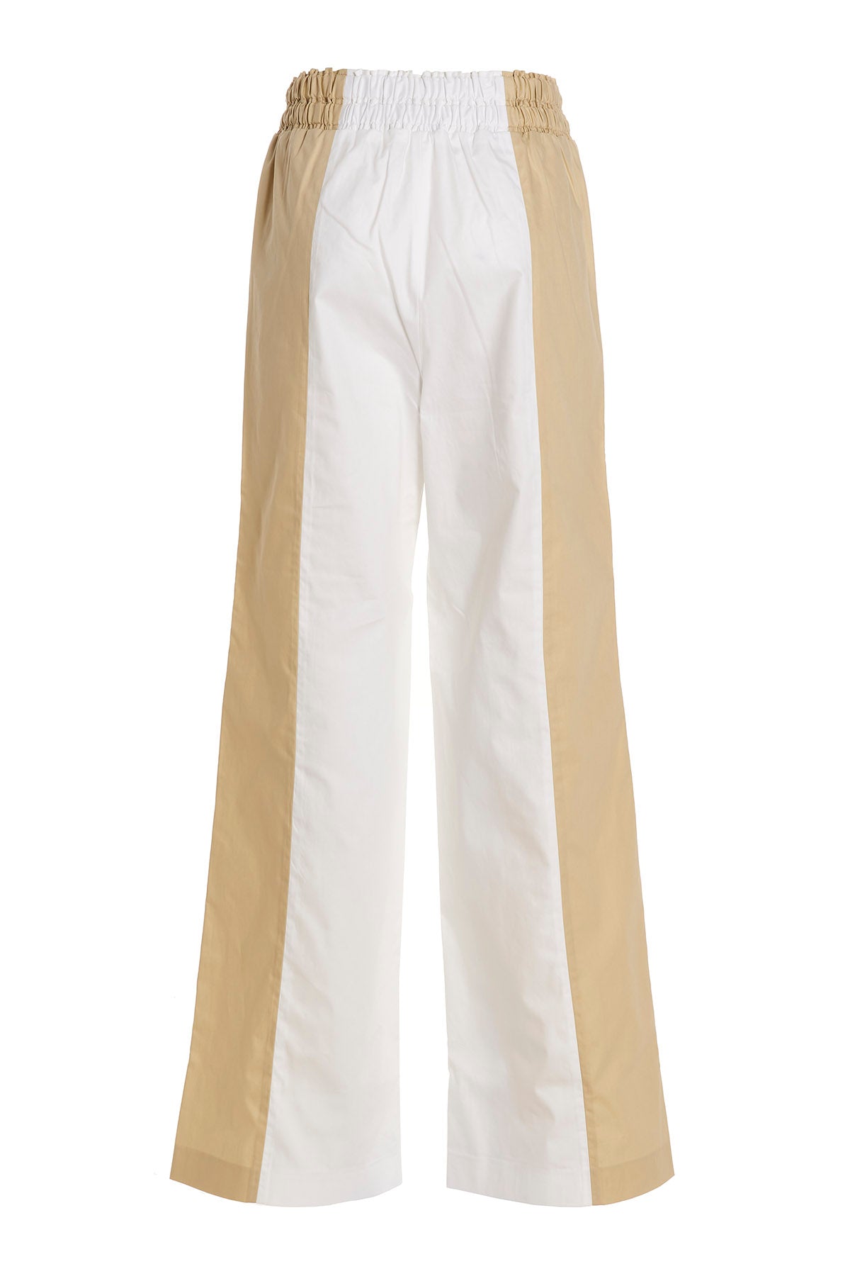 two-color cotton pants