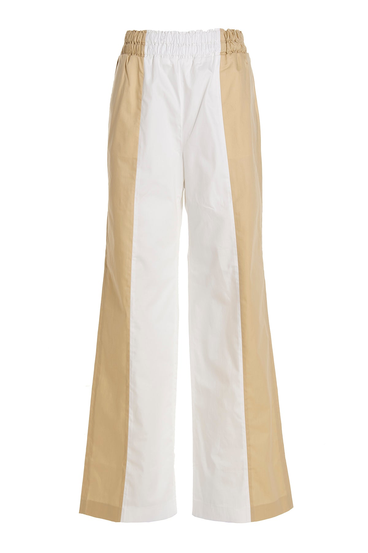 two-color cotton pants
