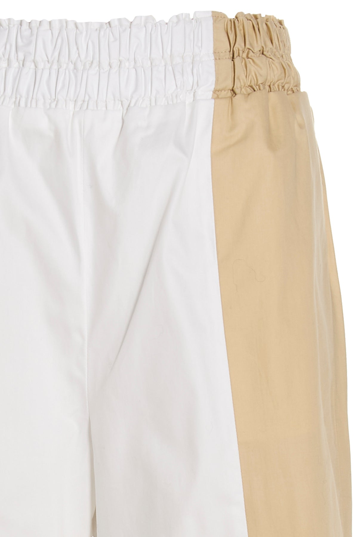 two-color cotton pants
