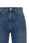 marni straight leg jeans are made in italy in pure structured cotton denim