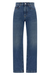 marni straight leg jeans are made in italy in pure structured cotton denim