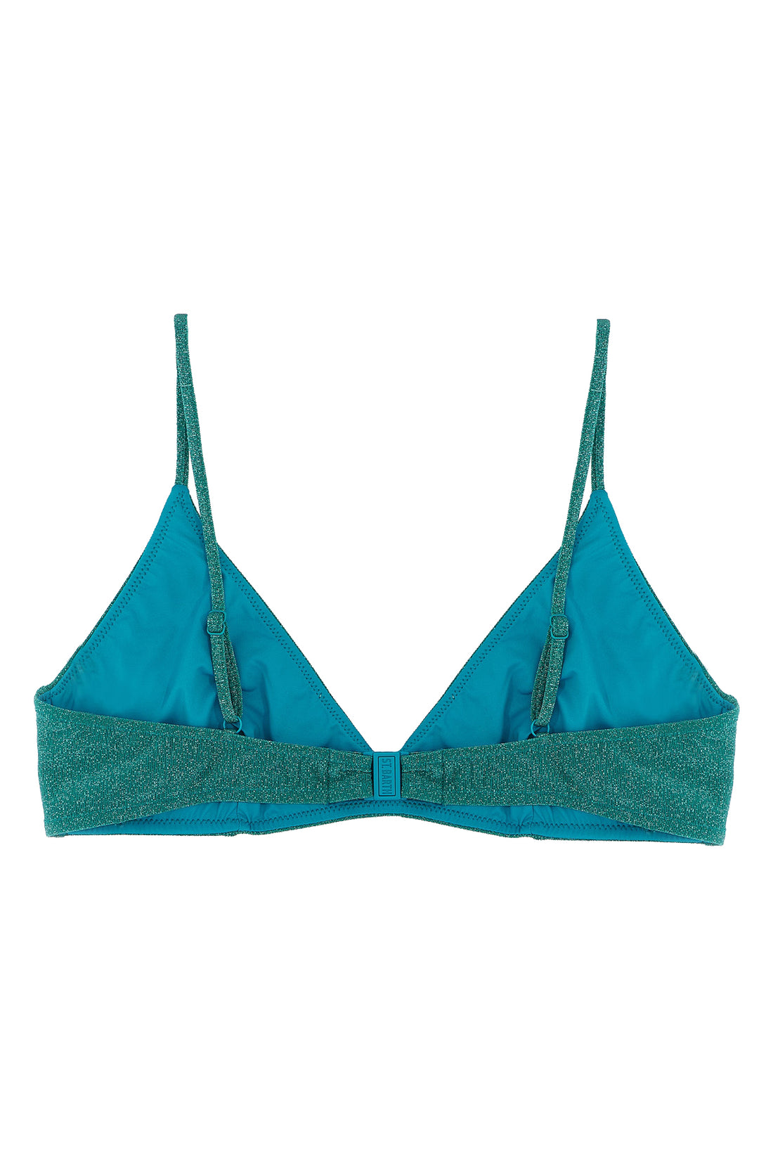 MC2 SAINT BARTH L paloma bikini top in stretch lurex fabric