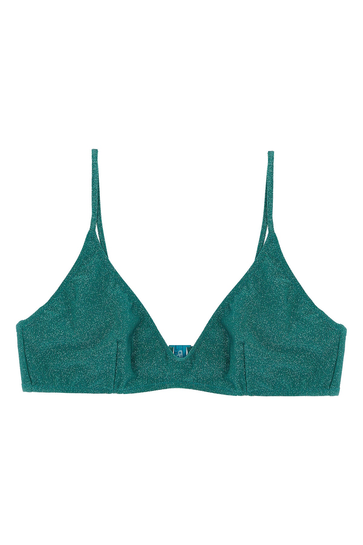 paloma bikini top in stretch lurex fabric