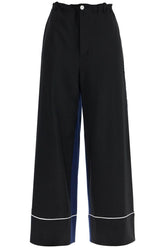 elegant black virgin wool trousers