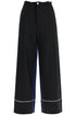 elegant black virgin wool trousers