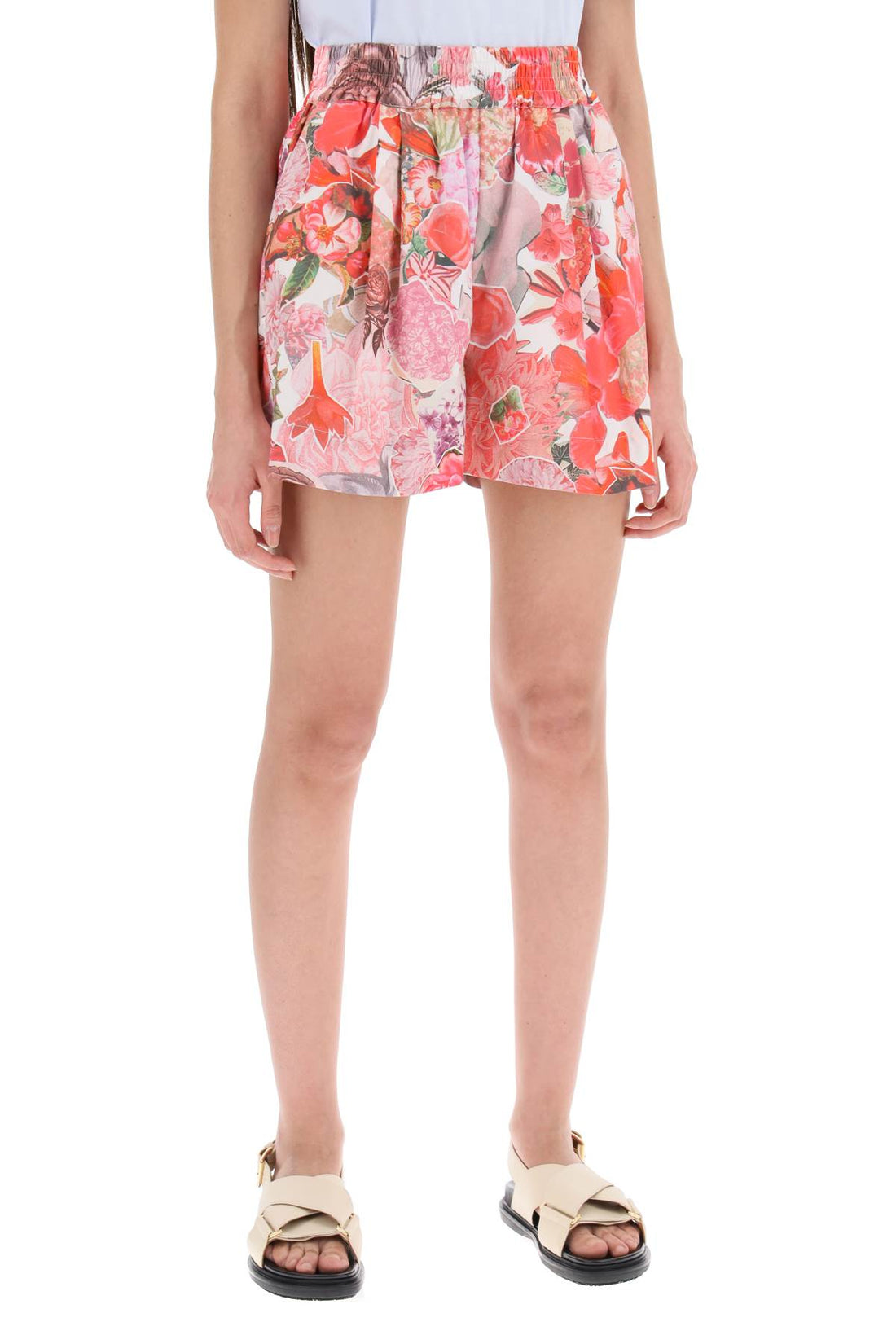 floral print shorts