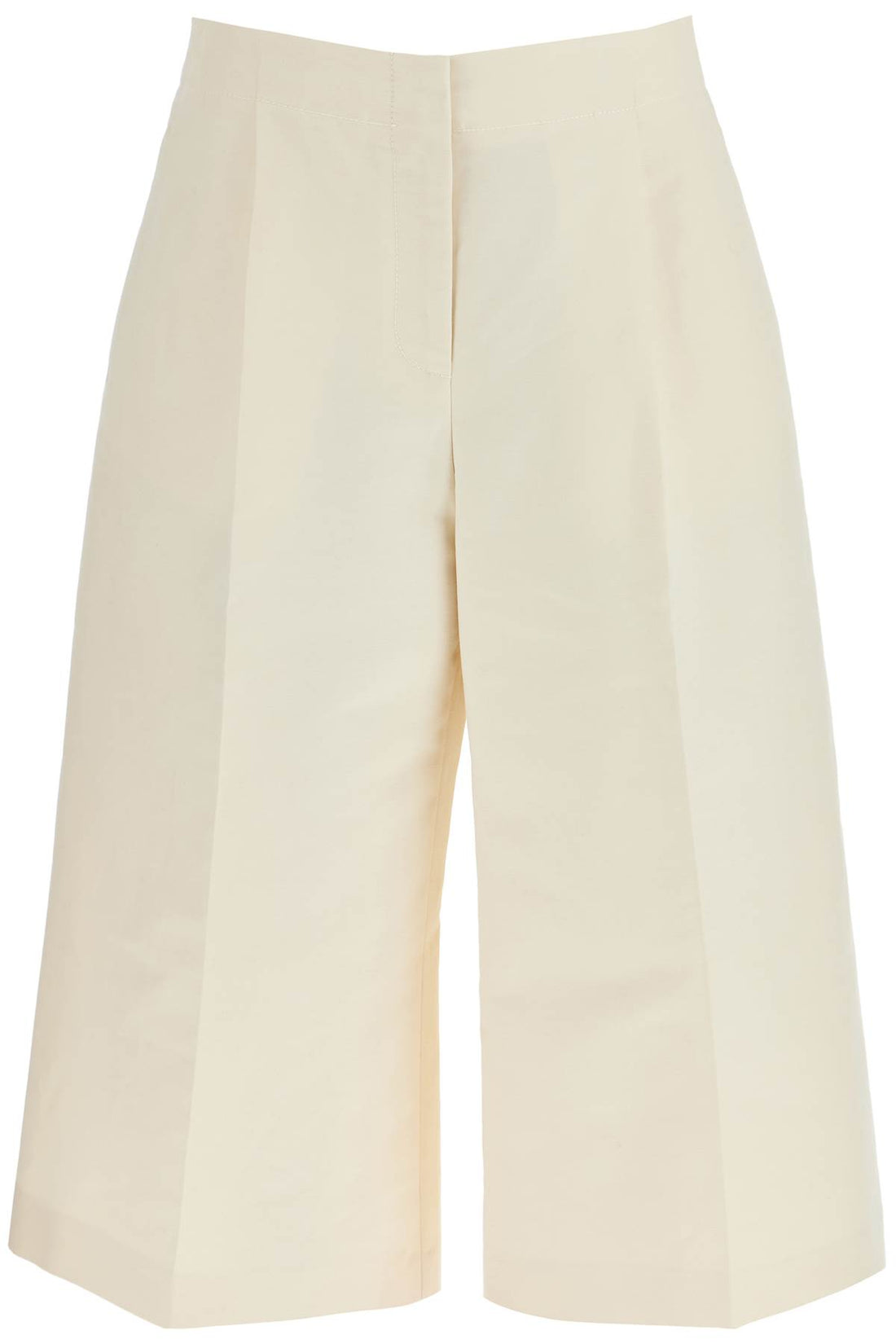 cropped cotton pants in pure cotton