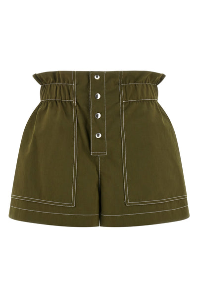cotton gabardine shorts