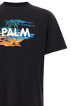 the palm angels pure cotton jersey t-shirt features a relaxed silhouette