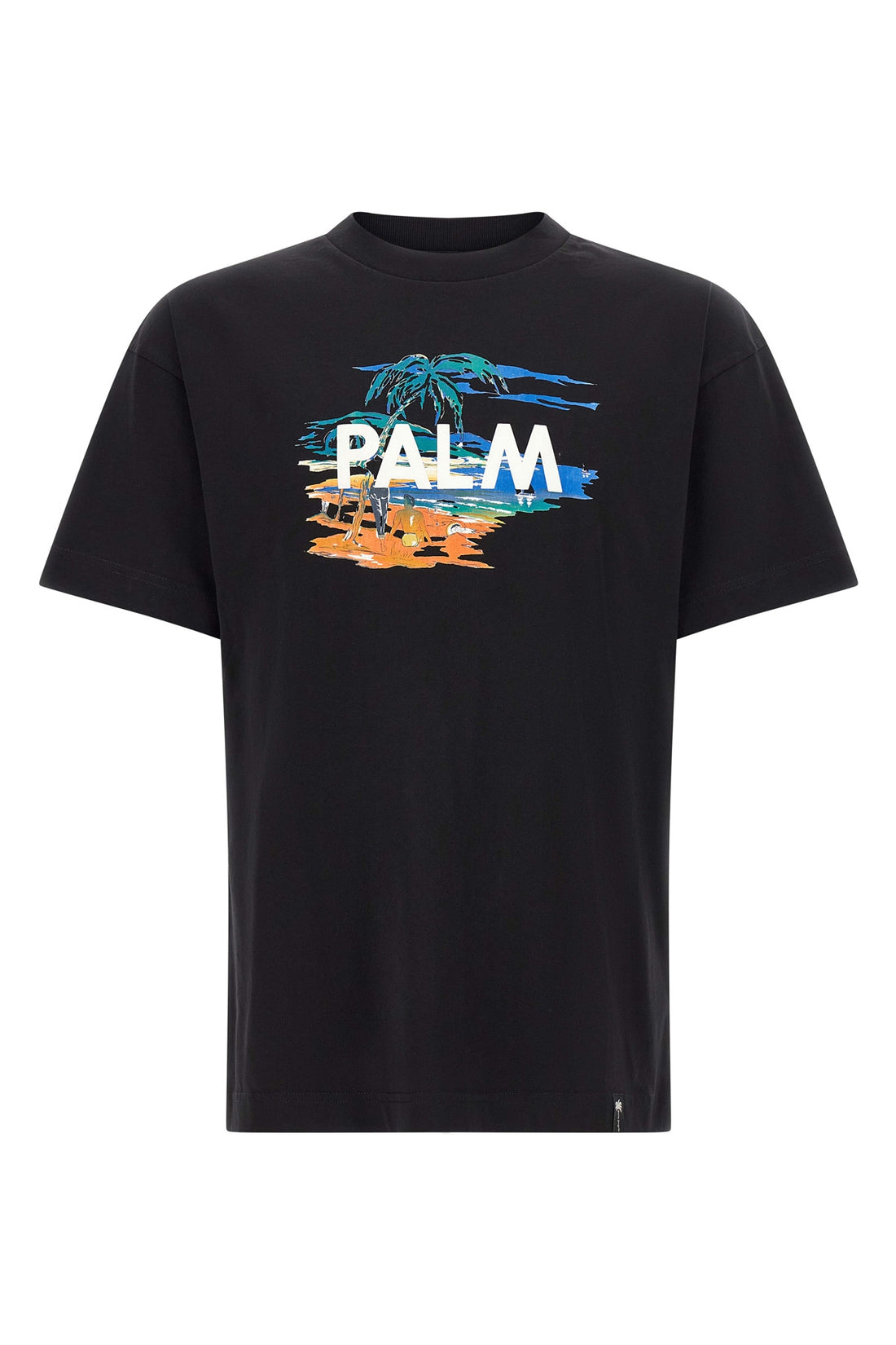 PALM ANGELS L the palm angels pure cotton jersey t-shirt features a relaxed silhouette