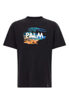 the palm angels pure cotton jersey t-shirt features a relaxed silhouette