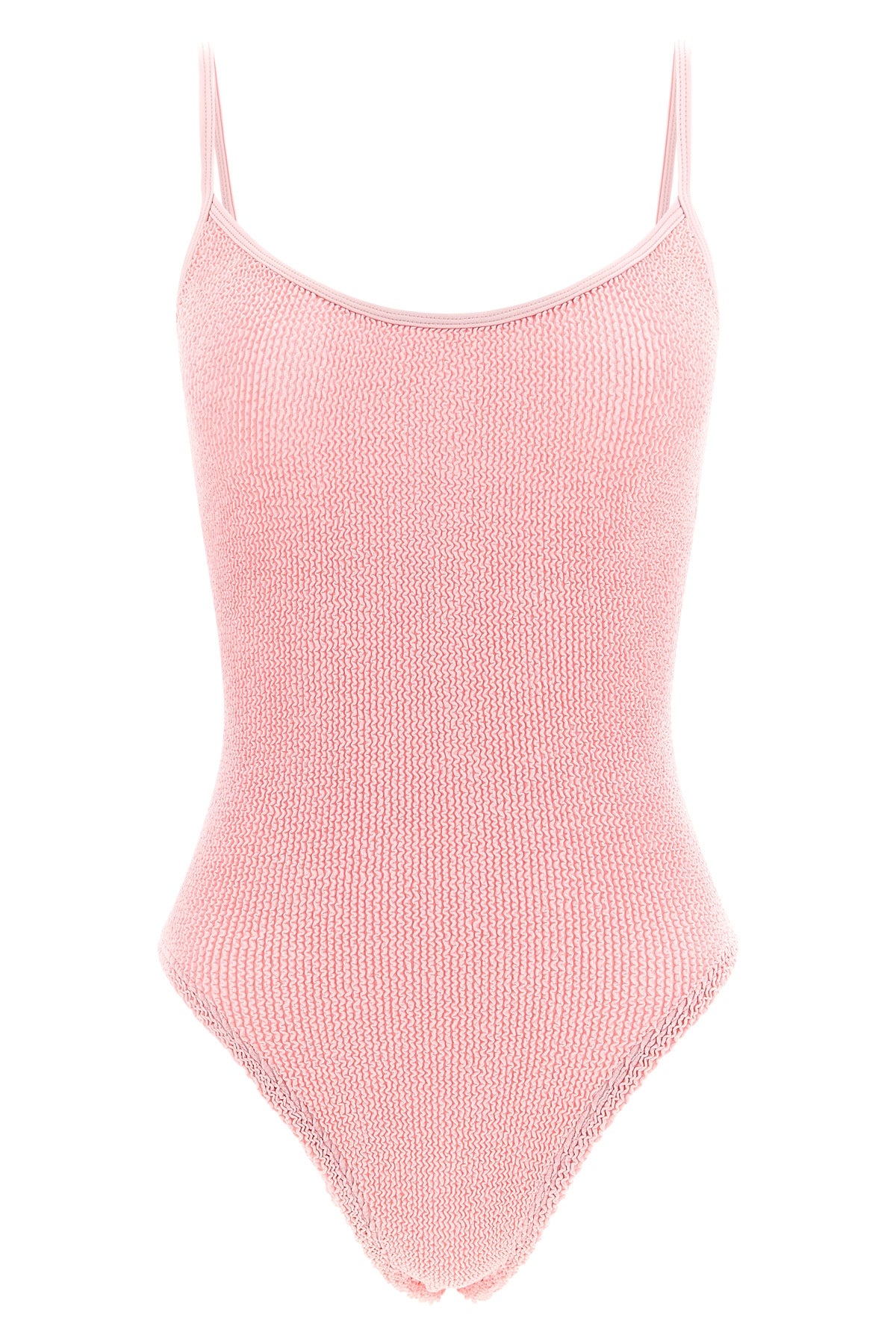 the hunza g pamela one-piece swimsuit exemplifies contemporary beachwear throu