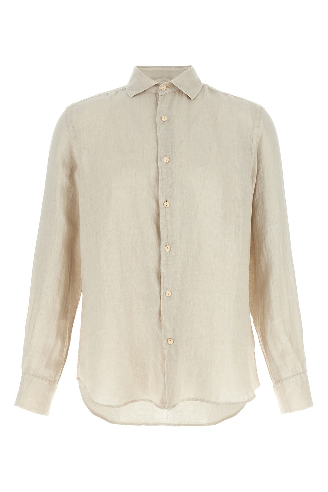 MC2 SAINT BARTH L pamplona garment-dyed linen shirt