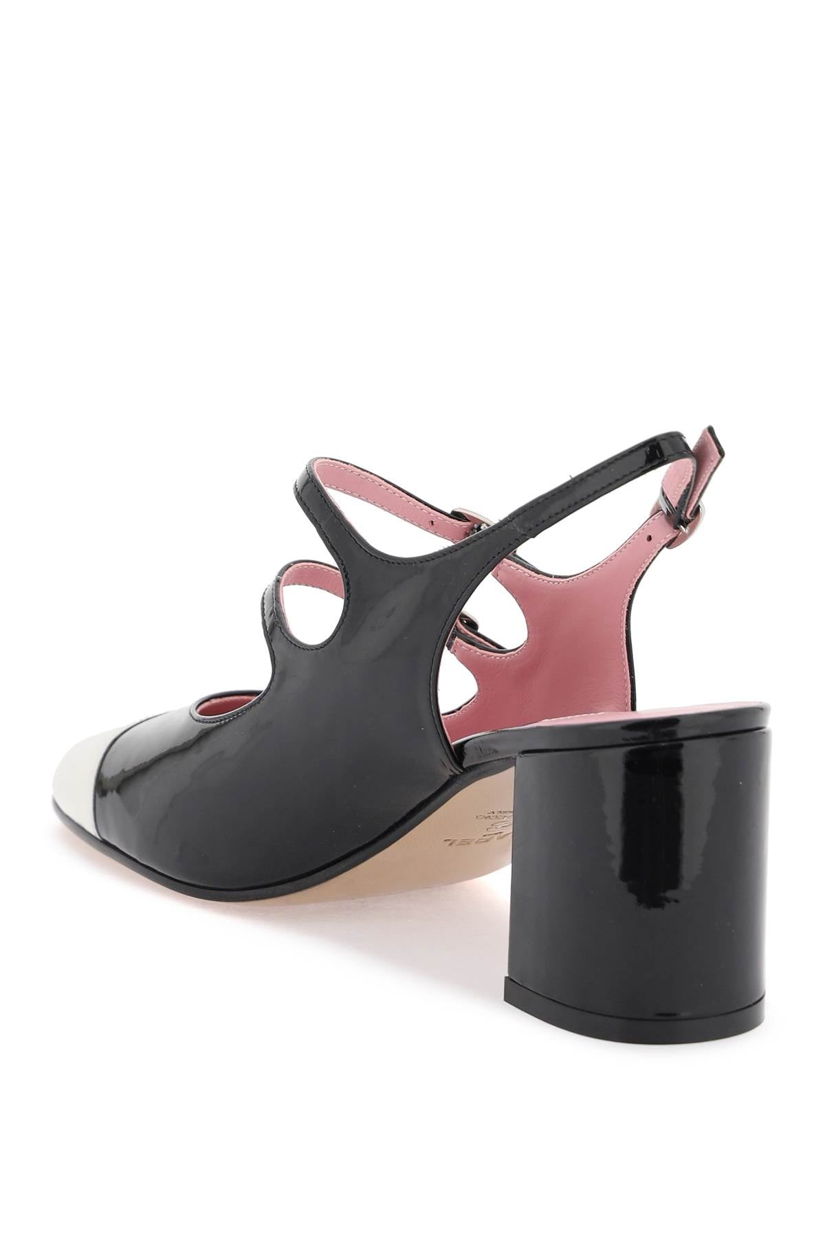 patent leather papaya slingback mary jane