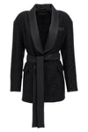 pau viscose and wool blend blazer