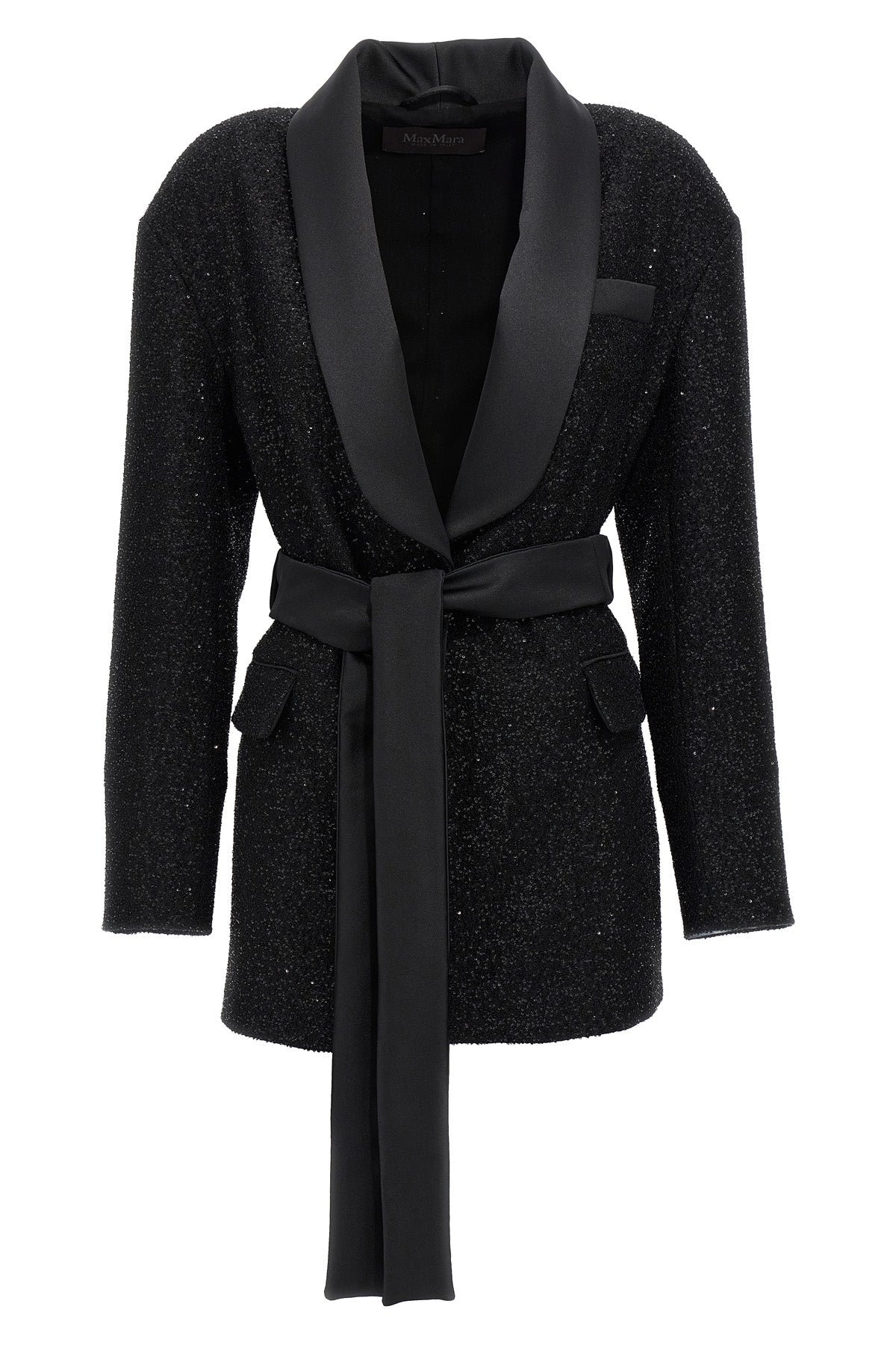 pau viscose and wool blend blazer