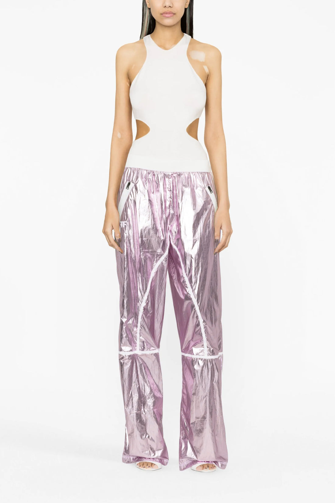 TOM FORD 38 laminated fabric track pants