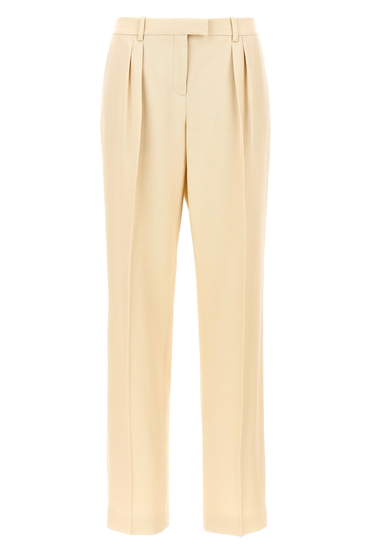 silk and wool pants