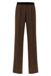 stretch silk satin pants