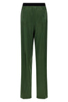 stretch silk satin pants