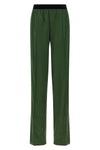stretch silk satin pants