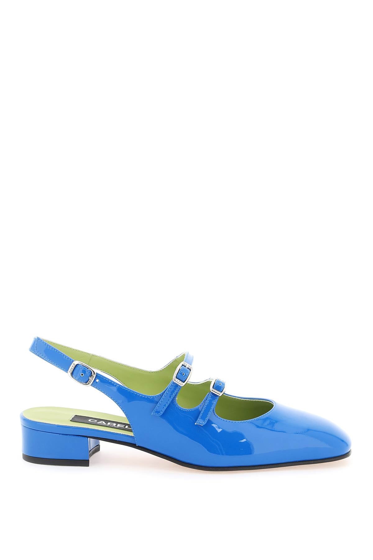 patent leather pêche slingback mary jane