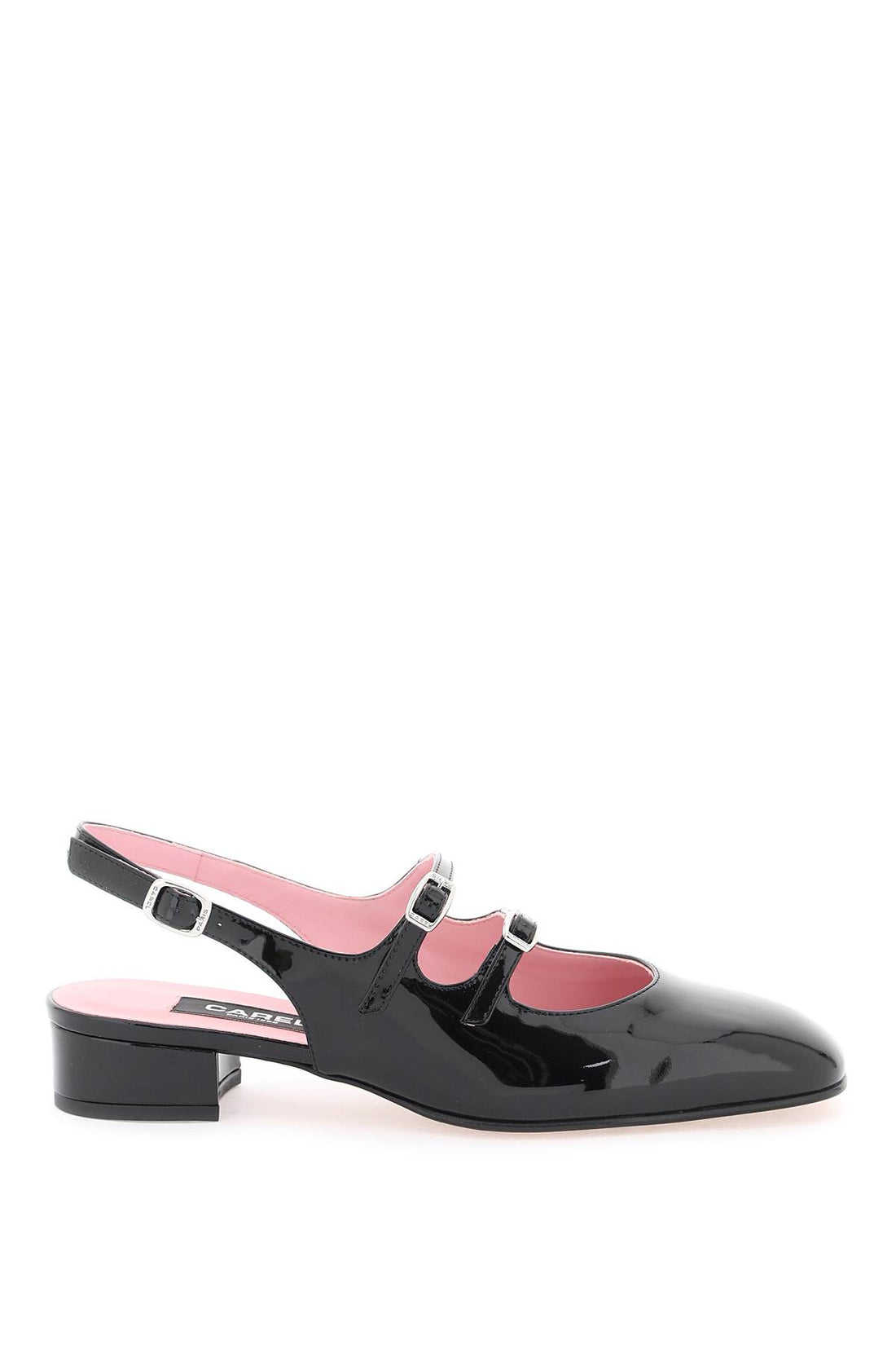 patent leather pêche slingback mary jane