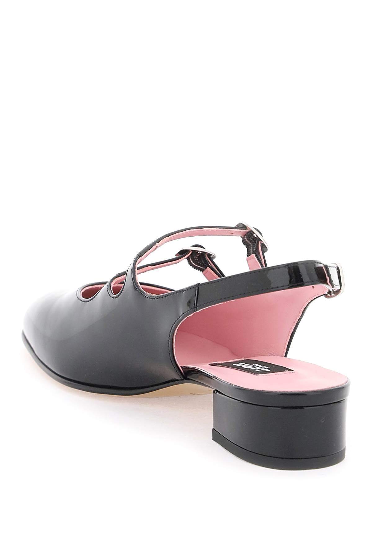 patent leather pêche slingback mary jane