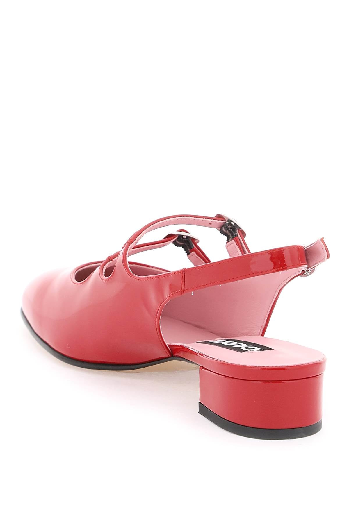 patent leather pêche slingback mary jane