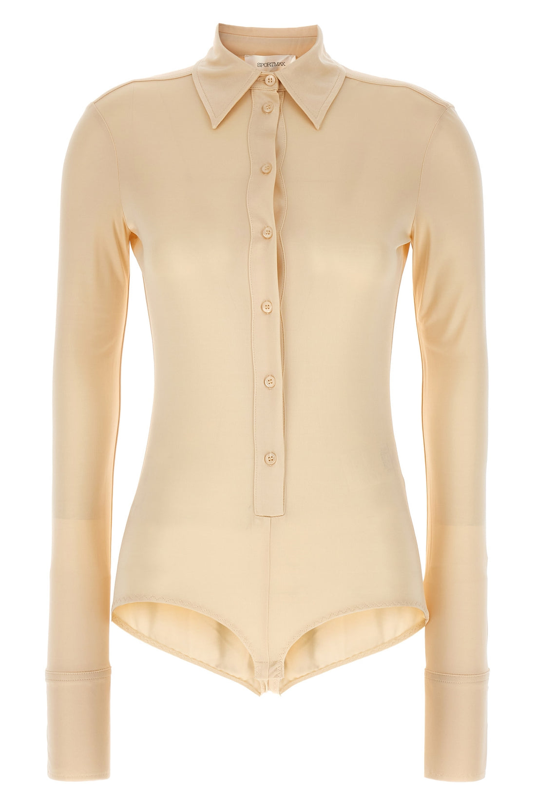 SPORTMAX XS pera viscose shirt-style bodysuit