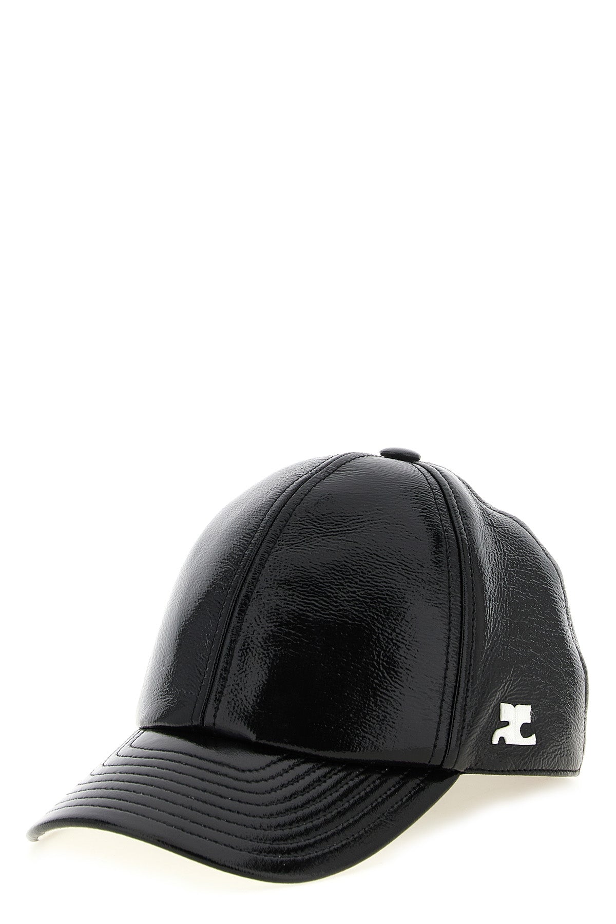the reedition vinyl baseball cap by courrèges anchors the brands space-age he