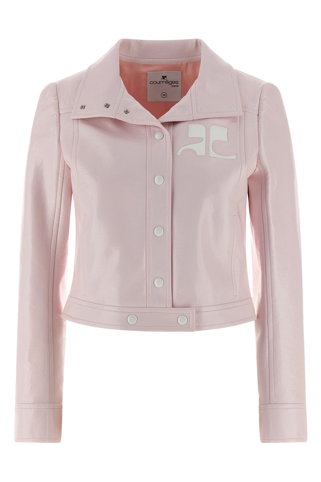 COURRÈGES 34 vinyl shiny vinyl jacket
