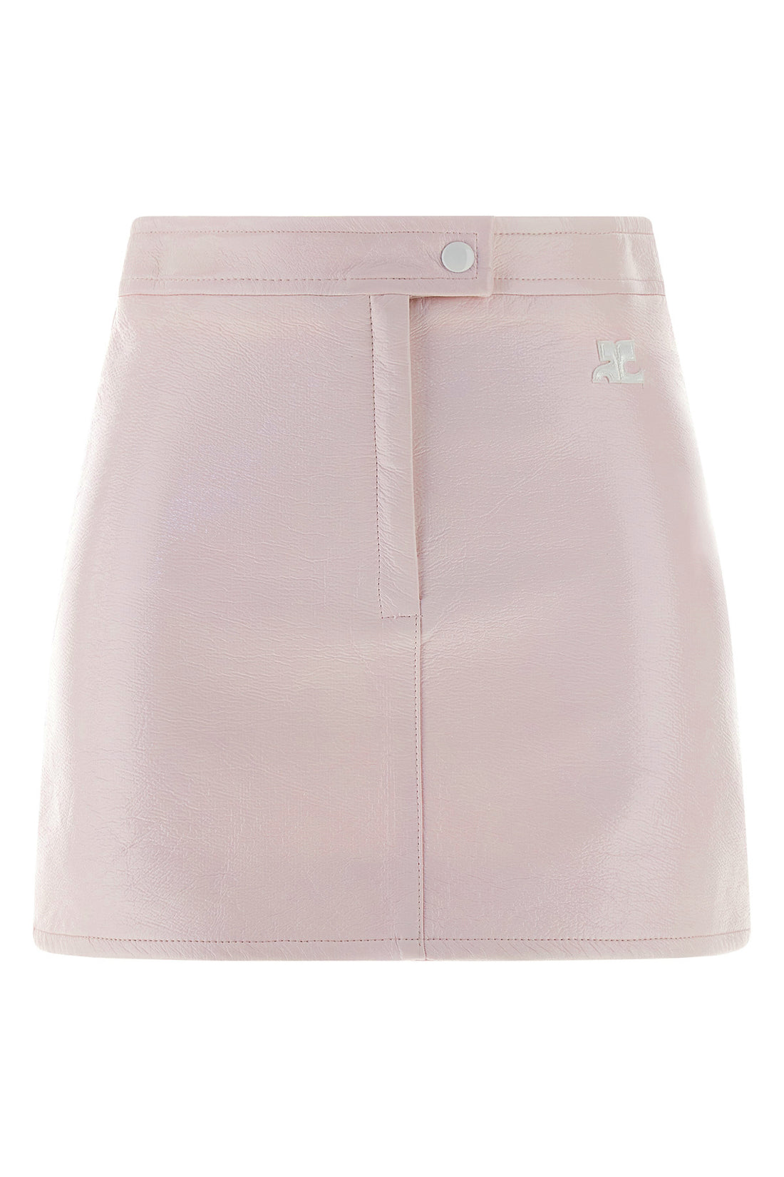 COURRÈGES 36 vinyl shiny vinyl skirt