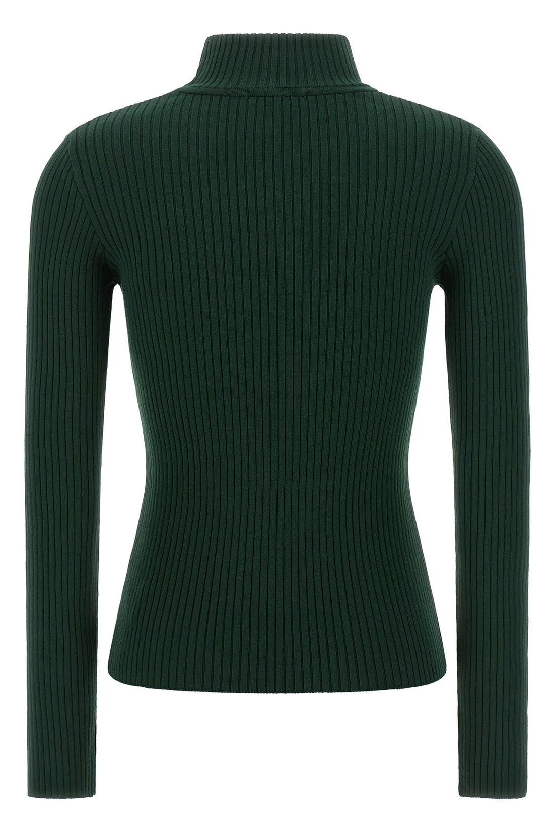 COURRÈGES M the reedition rib knit courrèges turtleneck sweater defines a tight silhouette