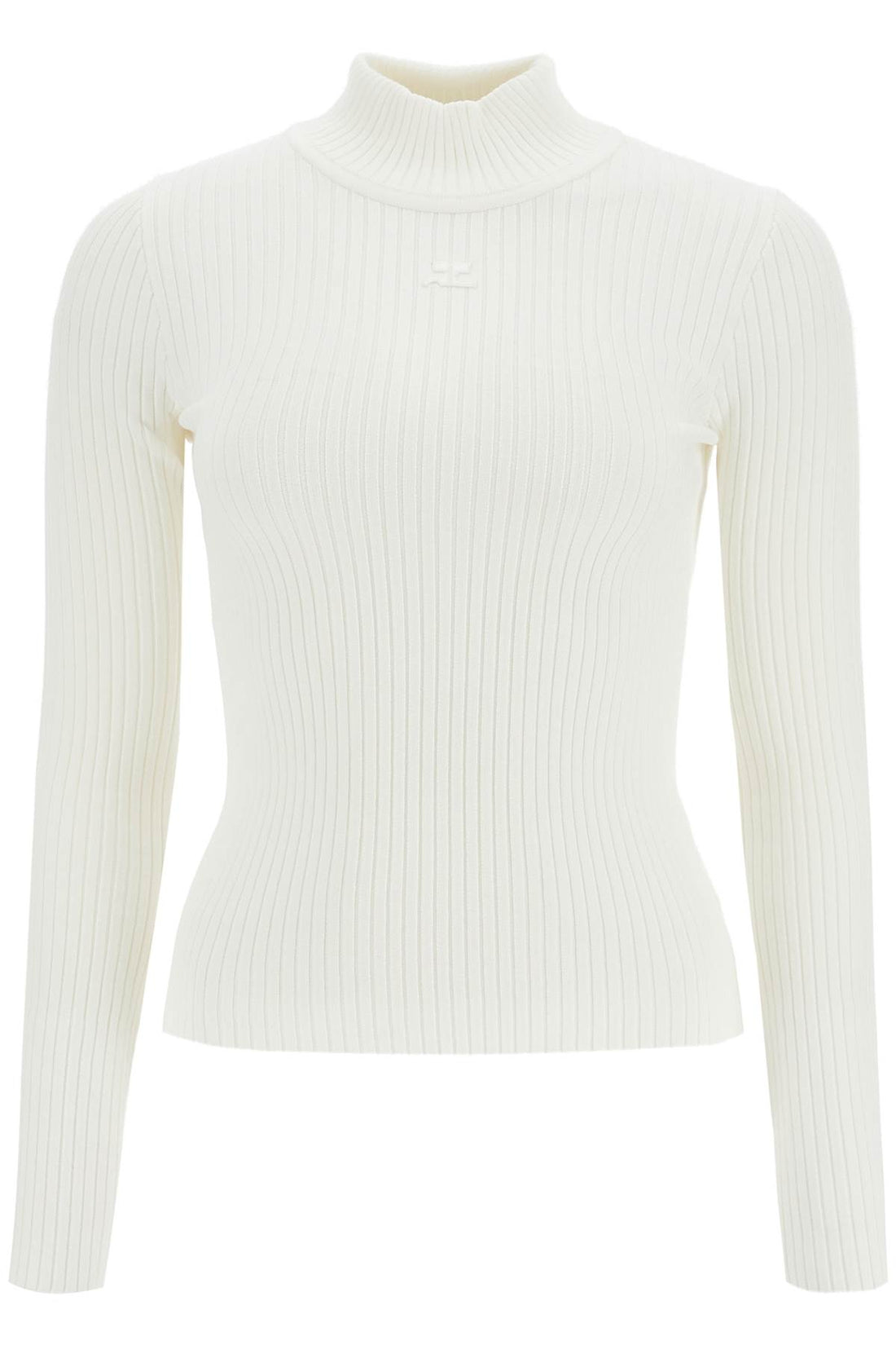 re-edition ribbed funnel-neck sweater