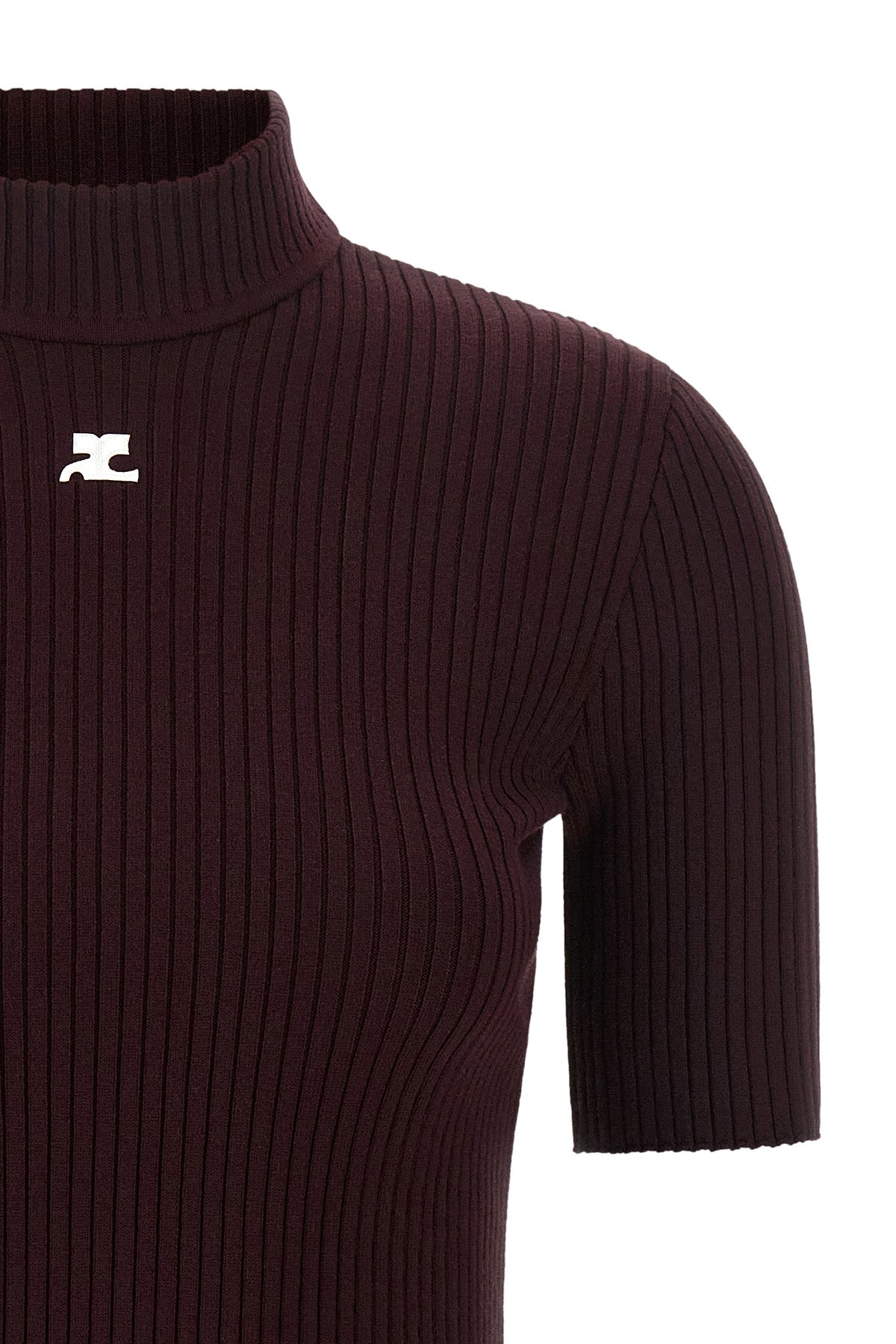 the courrèges reedition ribbed sweater redefines the codes of essential elegan