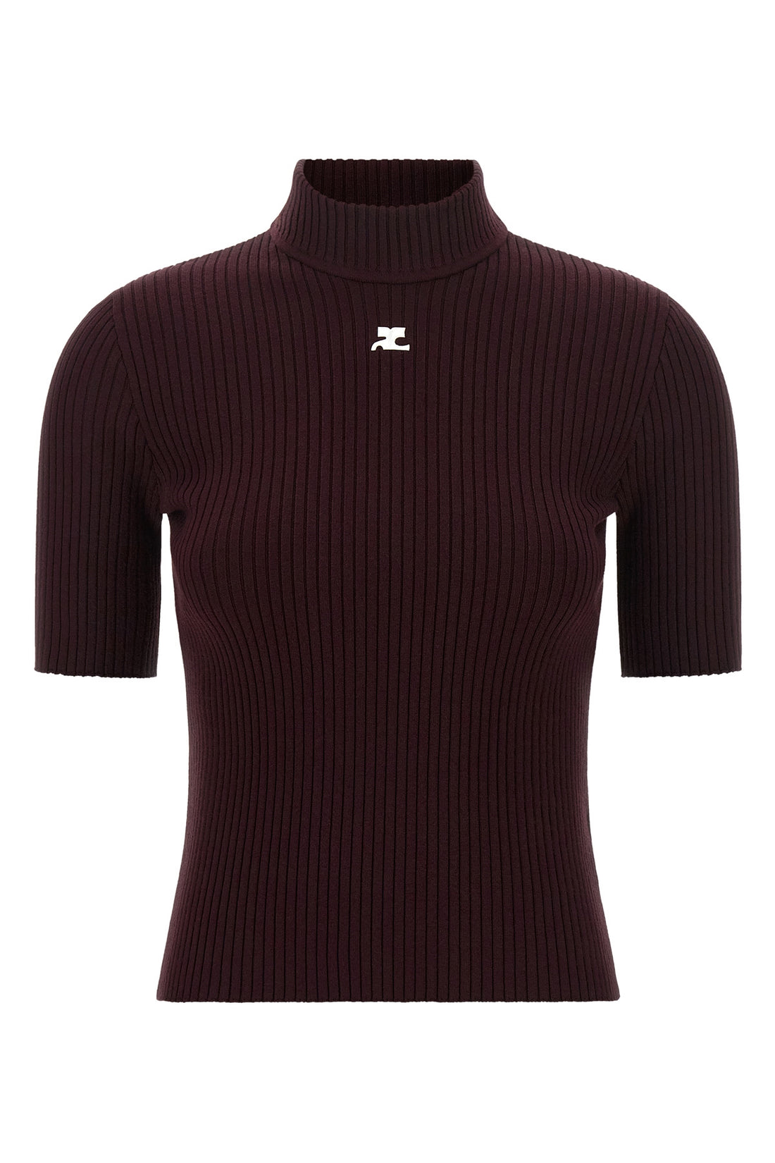 COURRÈGES M the courrèges reedition ribbed sweater redefines the codes of essential elegan