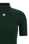 the reedition courrèges turtleneck sweater redefines knitwear codes through a