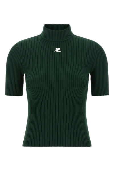the reedition courrèges turtleneck sweater redefines knitwear codes through a