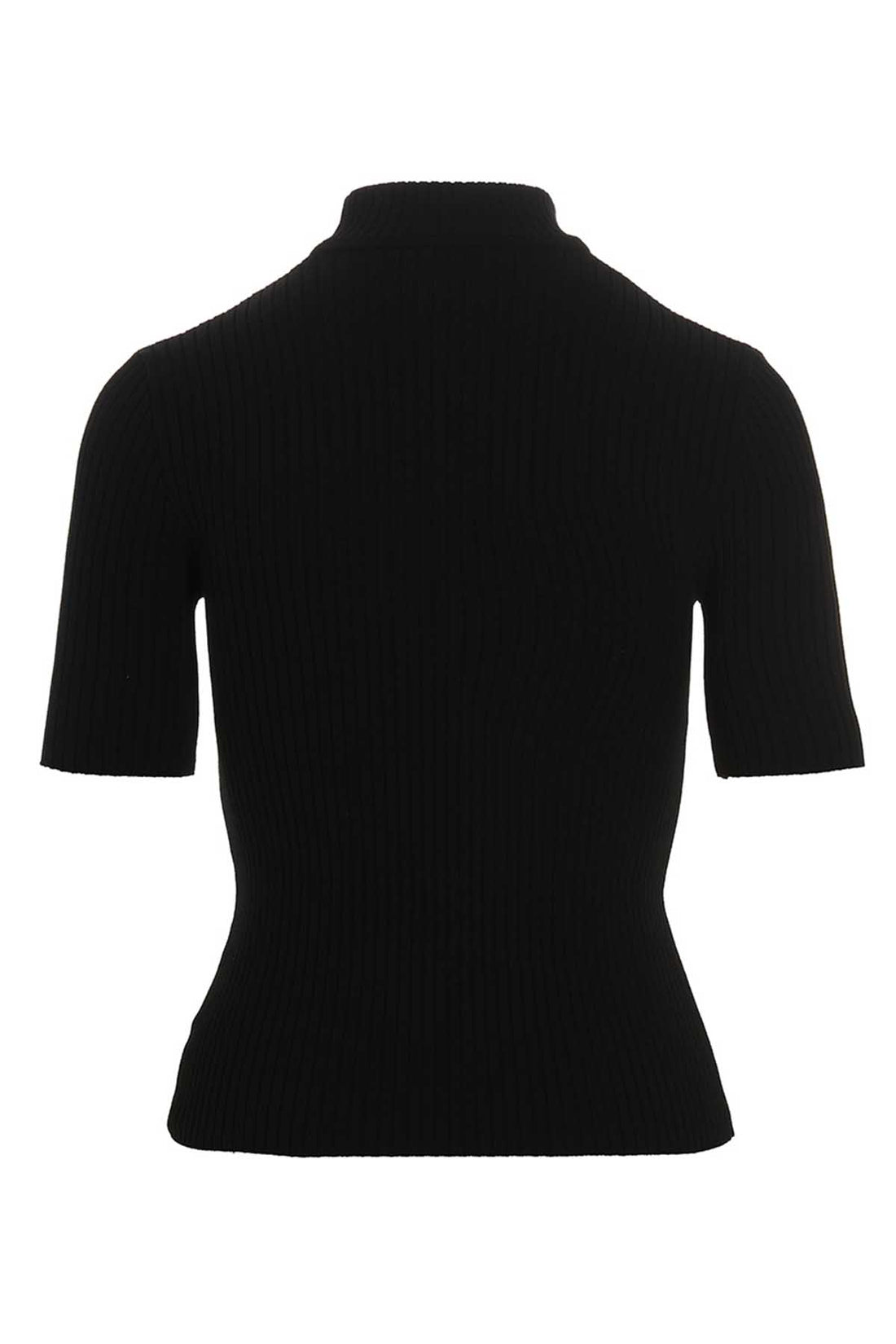 COURRÈGES M ribbed stretch viscose blend reedition sweater