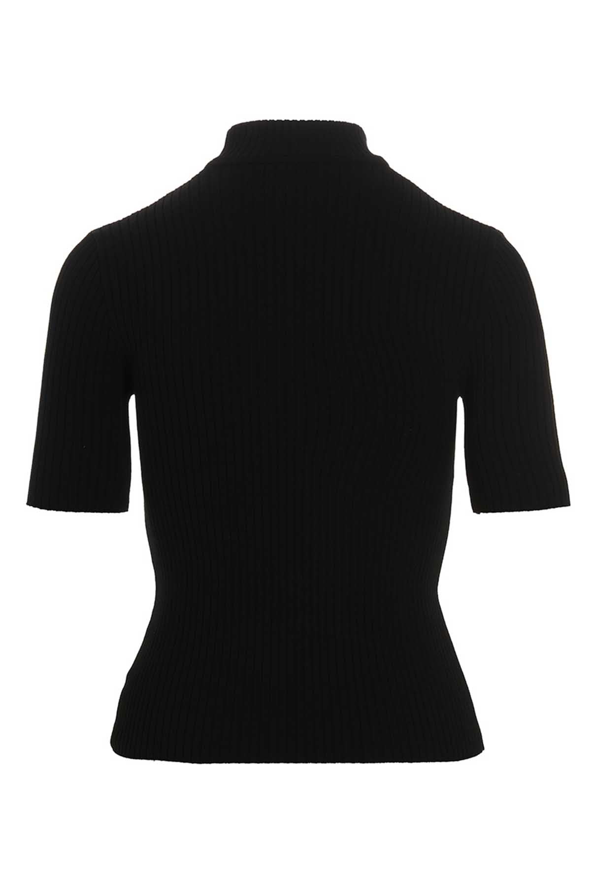 ribbed stretch viscose blend reedition sweater