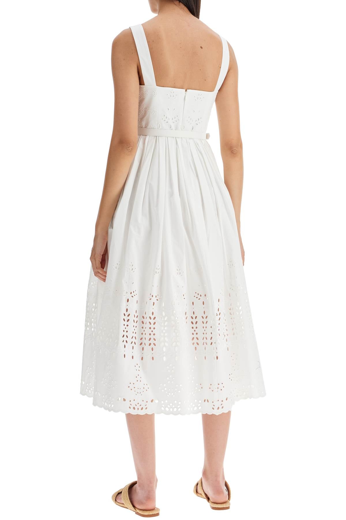 sangallo lace midi dress