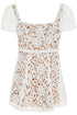 floral lace mini dress with eight