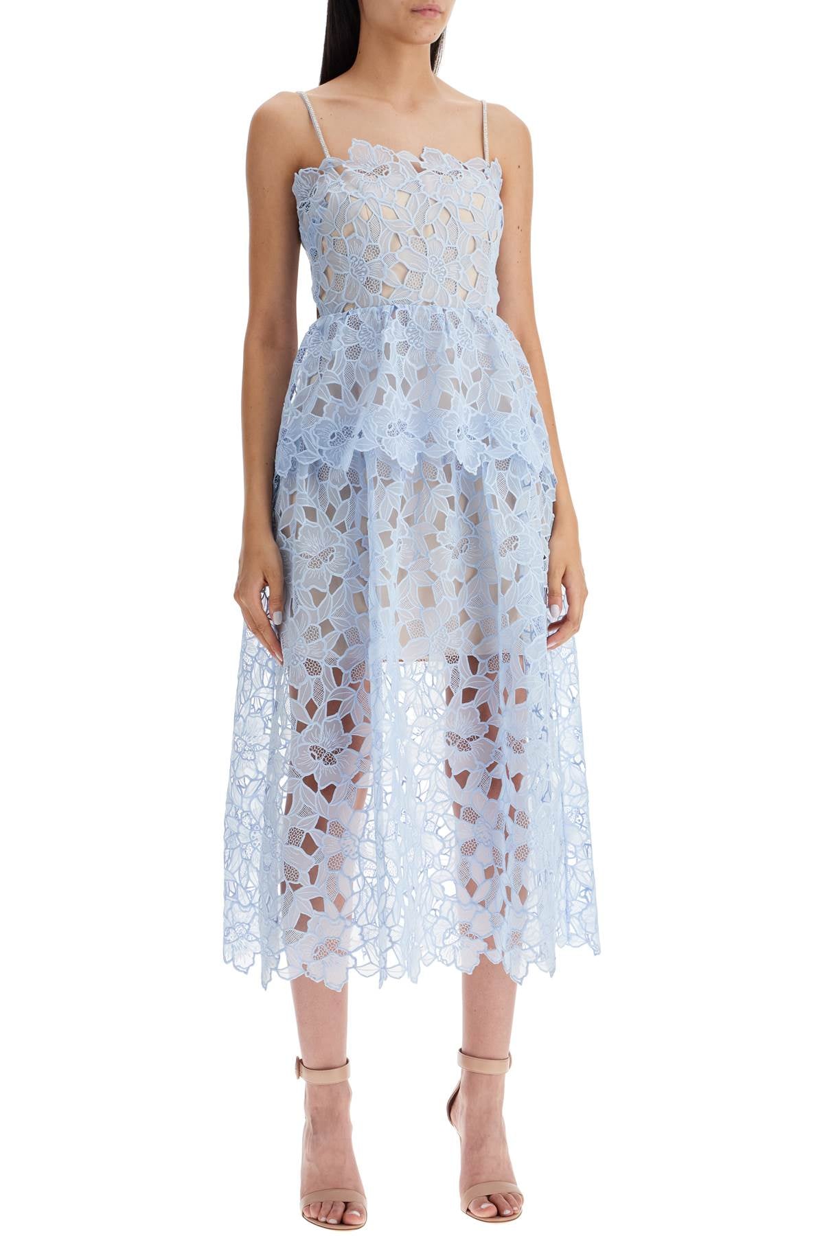 midi organza dress in